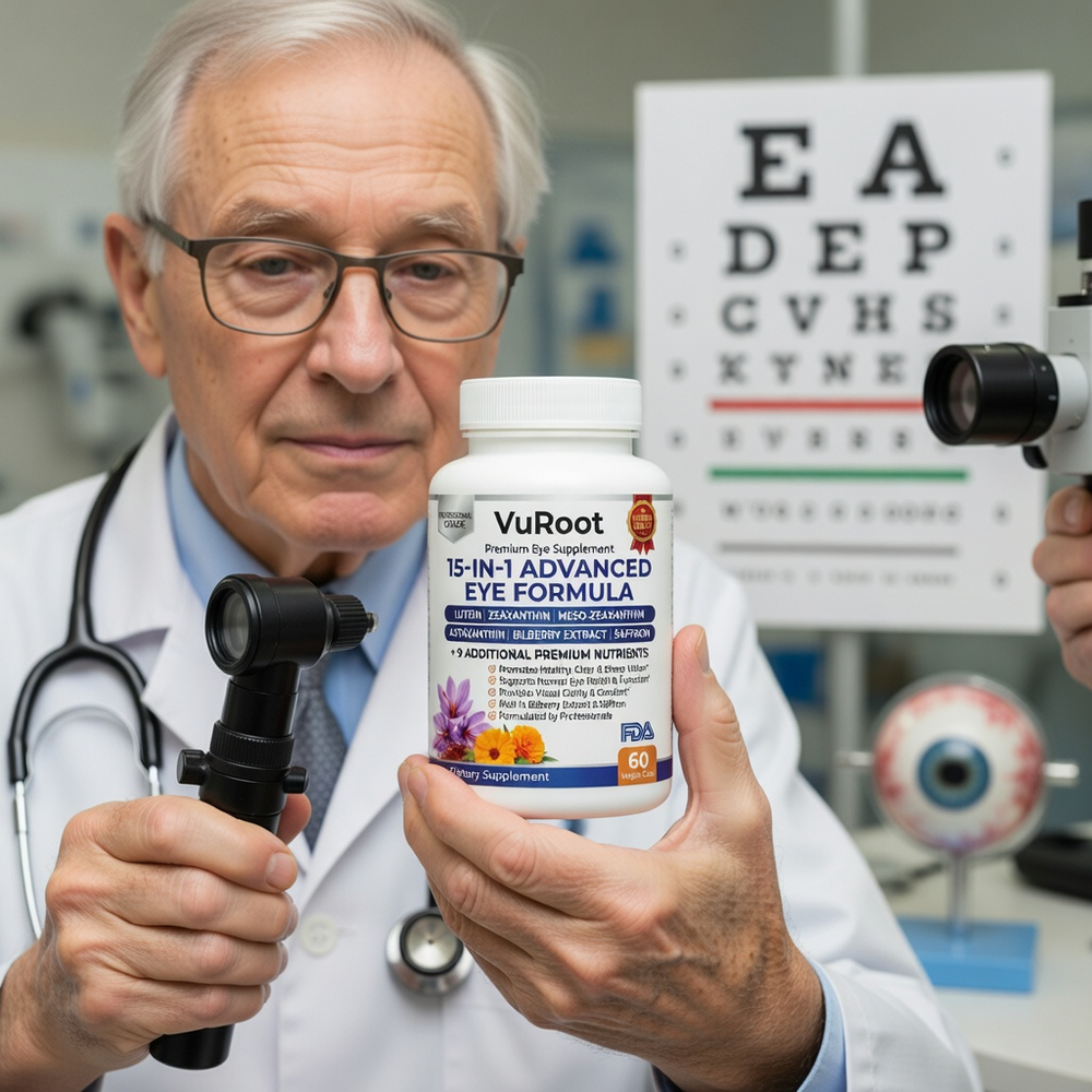 Eye care professional with VuRoot