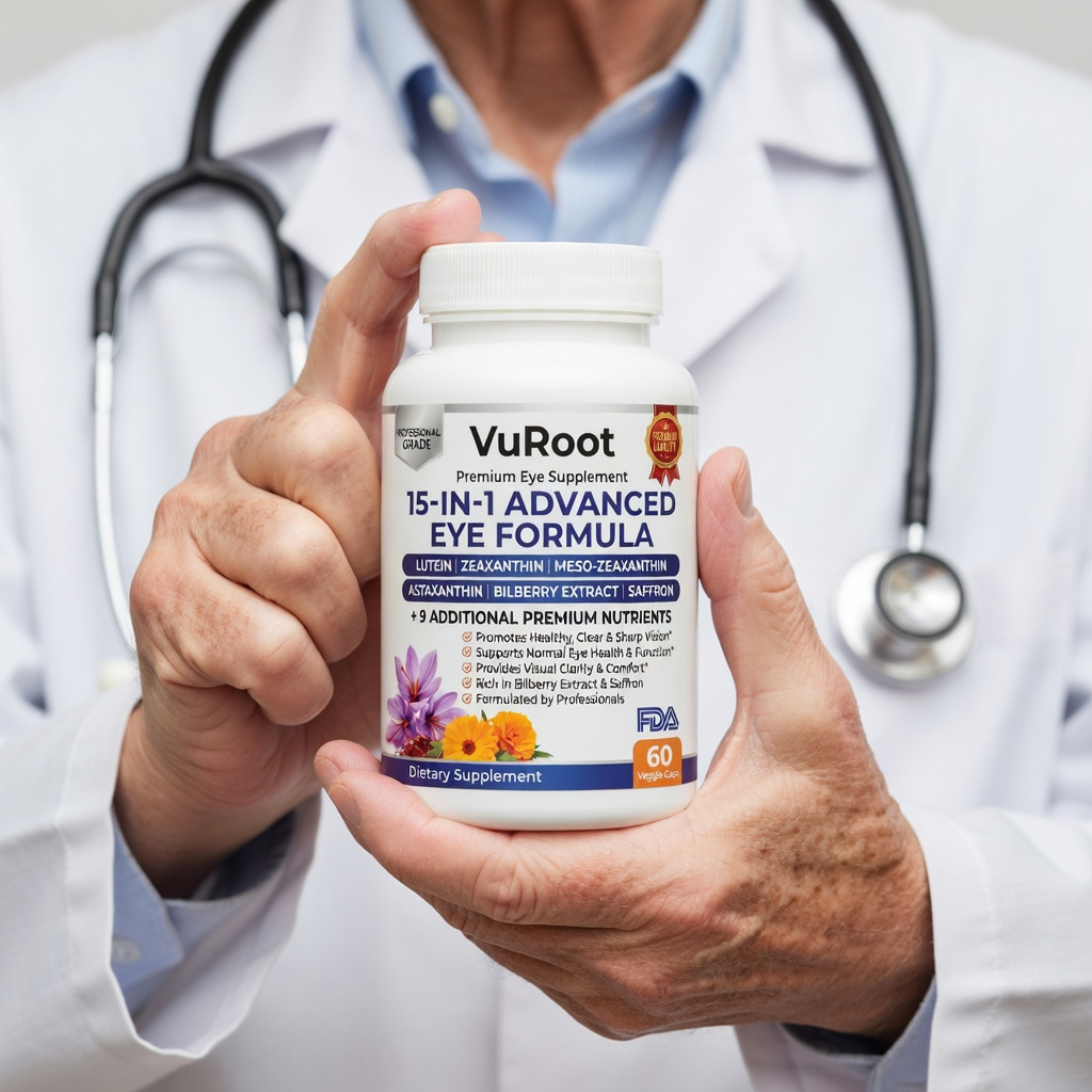 VuRoot 15-in-1 Advanced Eye Formula bottle
